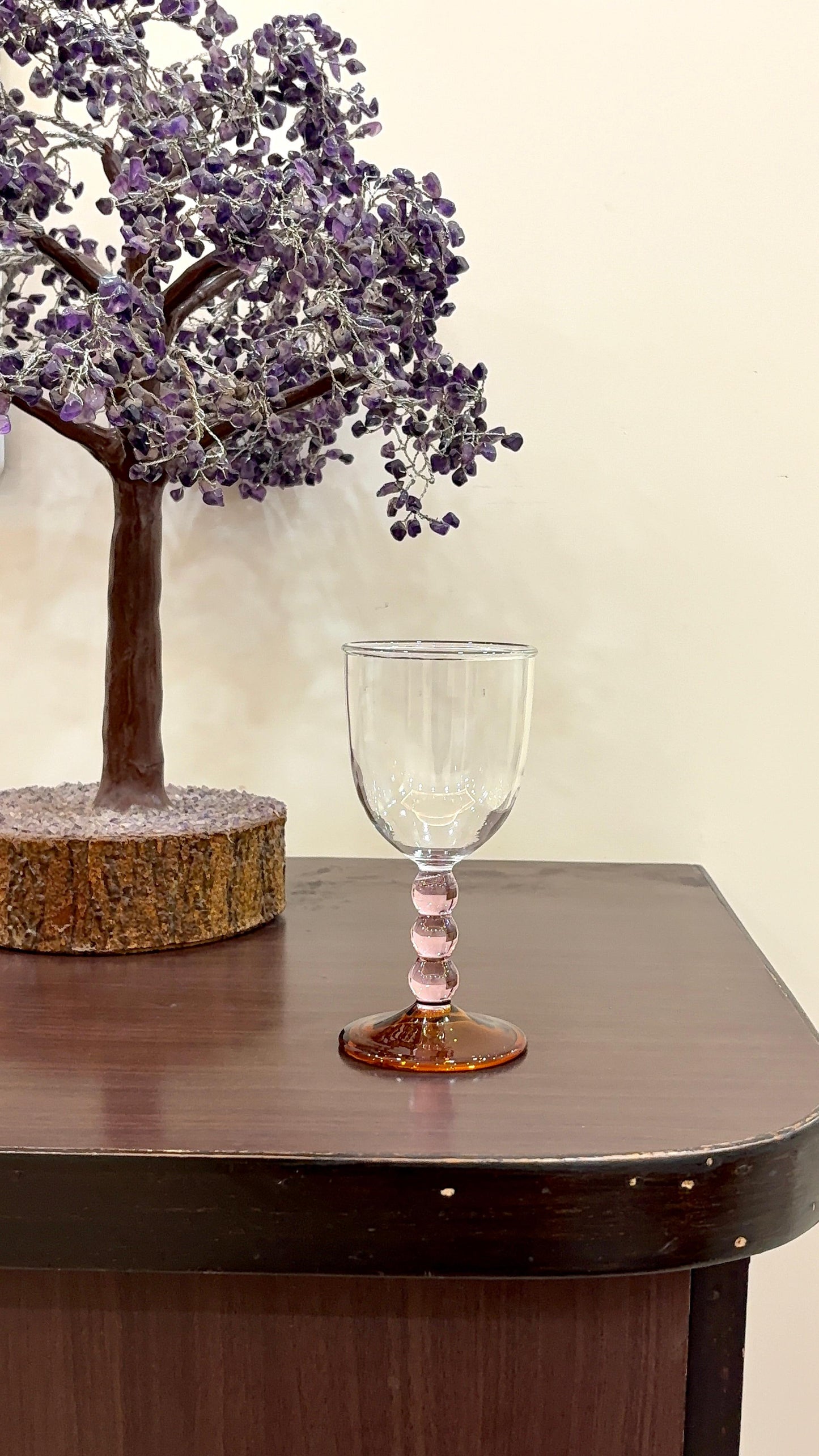 Goblet Glasses pink (set of 2)