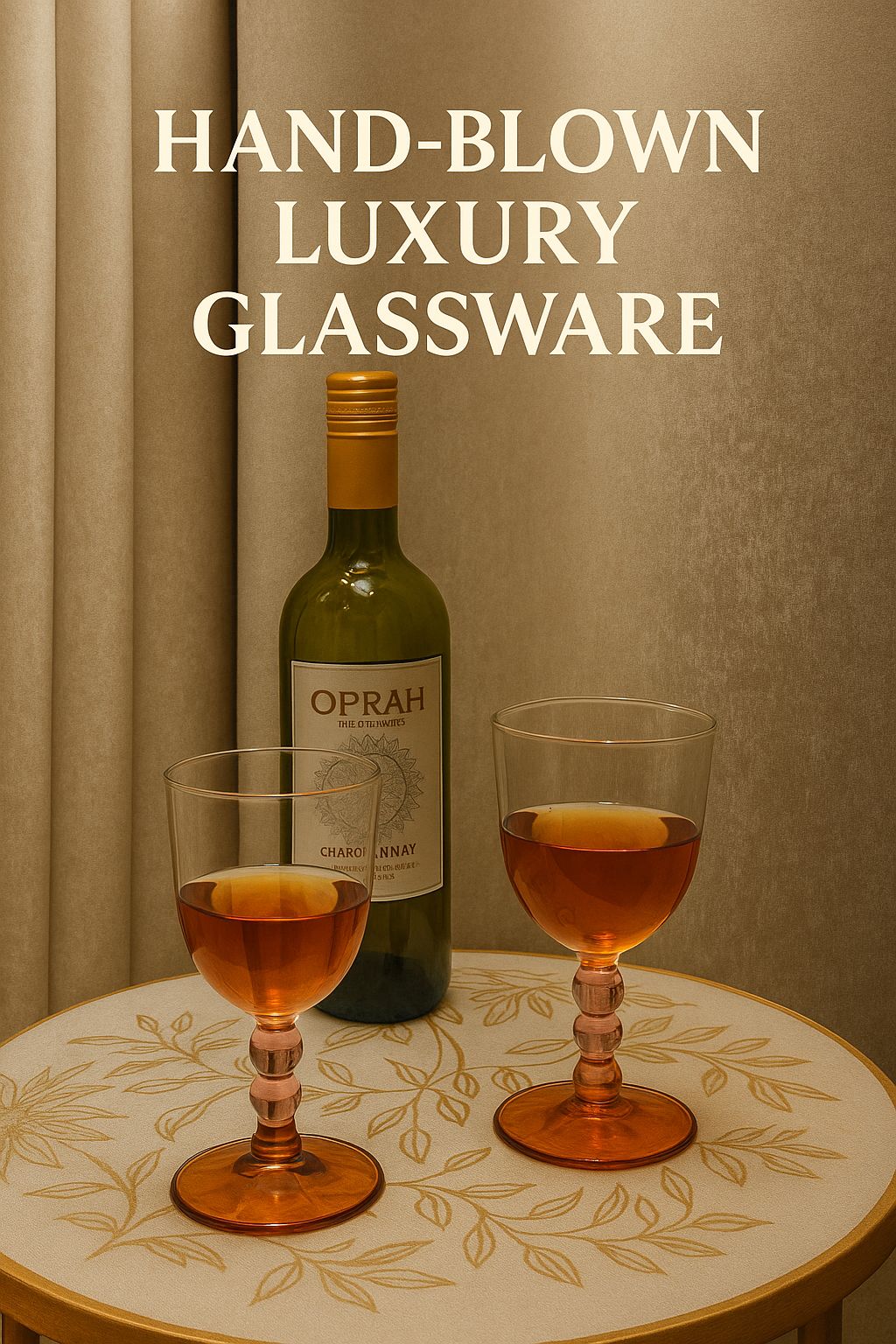 Goblet Glasses pink (set of 2)