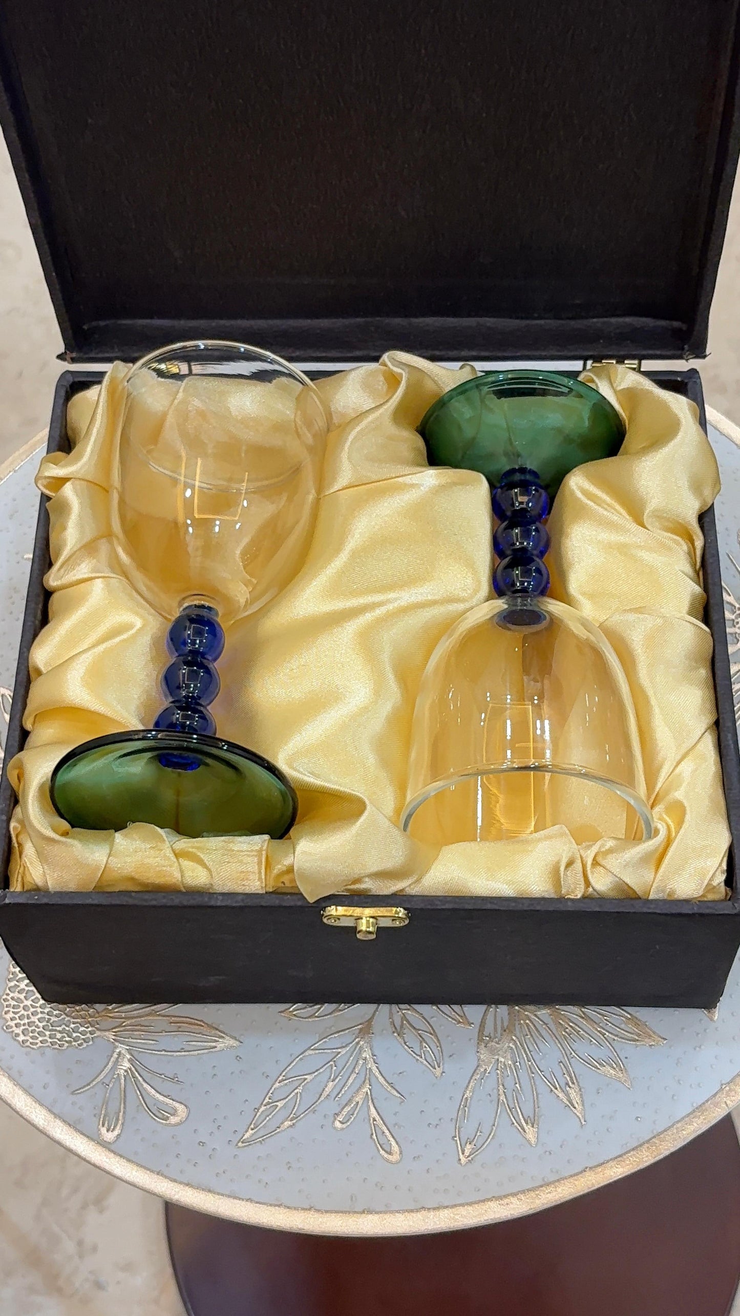 Goblet Glasses blue (set of 2)