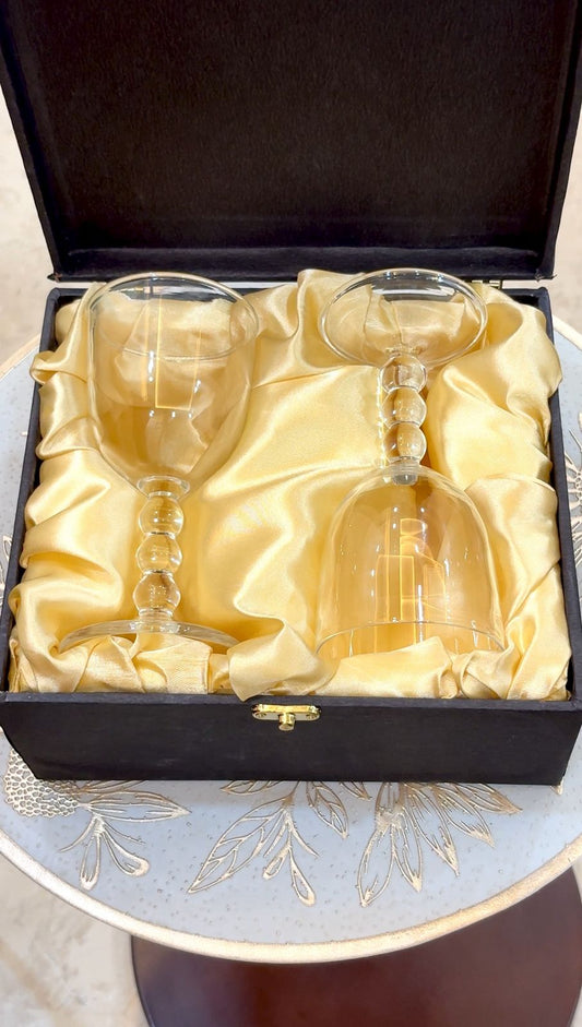 Goblet Glasses clear (set of 2)